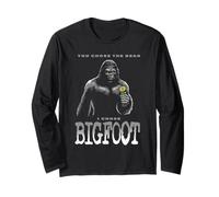 You Chose The Bear I Chose Bigfoot Funny Sasquatch Cryptid Manga Larga
