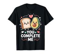 You Complete Me Cute Avocado Toast Valentine Camiseta