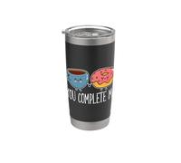 You Complete Me Loves Delicious Pasteles Café & Donuts Vaso térmico de acero inoxidable de doble pared