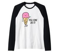 You Cone Do It Ice Cream Camiseta Manga Raglan