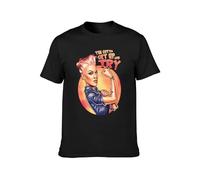 You Cotta Get Up and Try Men T-Shirt Graphic Printed Top Unisex tee Black S
