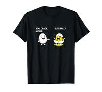 You Crack Me Up Literally Egg Meme Funny Witty Y2K Estética Camiseta