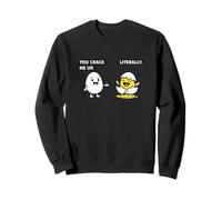You Crack Me Up Literally Egg Meme Funny Witty Y2K Estética Sudadera