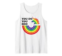 You Do You Boo Unicorn Rainbow Pride LBGT Gay Pride LGBTQ Camiseta sin Mangas