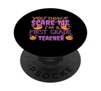 You Don't ASUME Soy Maestro DE Primer Grado Meme de Halloween PopSockets PopGrip Adhesivo
