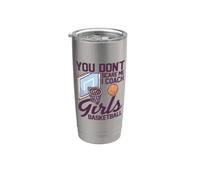 You Dont Scare Me I Coach Girls Basketballer Basketball Vaso térmico de acero inoxidable de doble pared
