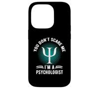 You Don't Scare Me I'm A Psychologist Refranes Retro Vintage Carcasa para iPhone 14 Pro