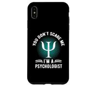 You Don't Scare Me I'm A Psychologist Refranes Retro Vintage Carcasa para iPhone XS MAX