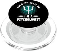 You Don't Scare Me I'm A Psychologist Refranes Retro Vintage PopSockets PopGrip para MagSafe