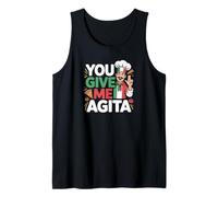 You Give Me Agita - Bandera de Italia Divertida con Texto en inglés Camiseta sin Mangas