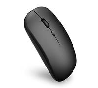 YOU GLOW GIRL Ratón inalámbrico led, ratón de computadora dpi Ajustable, ratón inalámbrico USB 2.4g, con Interfaz de conversión USB - c, Adecuado para ipads, tabletas (Negro)