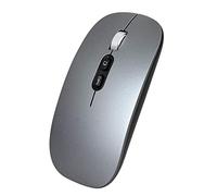 YOU GLOW GIRL Ratón inalámbrico led, ratón inalámbrico portátil, ratón inalámbrico óptico USB portátil 2.4G para computadoras portátiles, Mac, macbook, Android, PC (Gris)