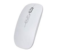 YOU GLOW GIRL Ratón inalámbrico led, ratón inalámbrico portátil, ratón inalámbrico óptico USB portátil 2.4G para computadoras portátiles, Mac, macbook, Android, PC (Blanco)