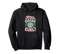 You Grow Girl Adorable Motivación Suculenta Sudadera con Capucha