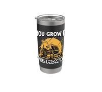 You Grow It I'll Mow It Tractor de corte de césped Cortacésped Vaso térmico de acero inoxidable de doble pared