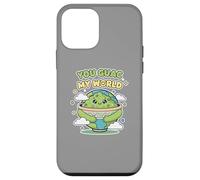 You Guac My World Funny Food Juego de Palabras Lindo Kawai Earth Guacamole Carcasa para iPhone 12 Mini