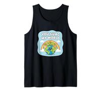 You Guac My World Funny Guacamole Earth Kawai Juego de Palabras Broma Camiseta sin Mangas