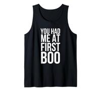 You Had Me At First Boo Funny Halloween Diciendo Broma Camiseta sin Mangas