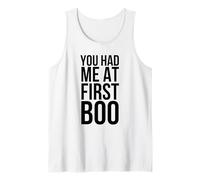 You Had Me At First Boo Funny Halloween Diciendo Camiseta sin Mangas