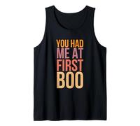 You Had Me At First Boo Funny Halloween Diciendo Humor Camiseta sin Mangas