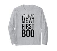 You Had Me At First Boo Funny Halloween Diciendo Manga Larga