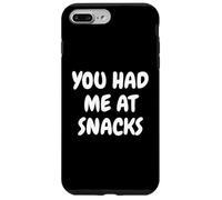 You Had Me At Snacks Funny Foodies Junk Food Tees and Mugs Carcasa para iPhone 7 Plus/8 Plus