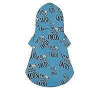 You Had Me at Tacos Sudadera con Capucha para Perros Ropa de Lujo para Perros Chaqueta de Invierno para Perros Ropa para Mascotas Sudadera con Capucha Bulldog francés Teddy Pug Ropa para Cachorros L