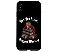 You Had Me At Trigger Warning Book Spicy Books & Coffee Icy Carcasa para iPhone XS MAX