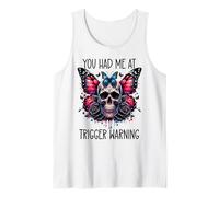 You Had Me at Trigger Warning Dark Romance Merch Smutty Book Camiseta sin Mangas