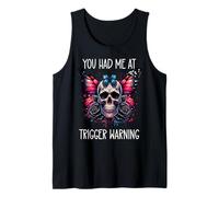 You Had Me at Trigger Warning Dark Romance Merch Smutty Book Camiseta sin Mangas