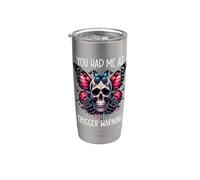You Had Me at Trigger Warning Dark Romance Merch Smutty Book Vaso térmico de acero inoxidable de doble pared