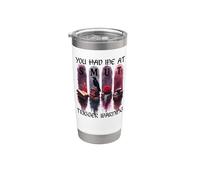You Had Me at Trigger Warning Dark Romance Merch Smutty Book Vaso térmico de acero inoxidable de doble pared