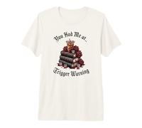 You Had Me at Trigger Warning Romance Books Spicy Coffee Icy Camiseta Premium