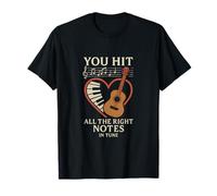 You Hit All The Right Notes Music Pareja Gráfico Camiseta