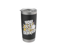 You Just Got Served - Cotización de jugador de voleibol Vaso térmico de acero inoxidable de doble pared