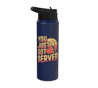 You Just Got Served Funny Voleibol Retro Stainless Steel Insulated Water Bottle