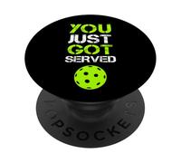You Just Got Served Pickleball, Divertido Deporte para Jugadores de Pickleball PopSockets PopGrip Adhesivo