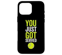 You Just Got Served Tennis Funny Sport Player Cita Carcasa para iPhone 16 Pro MAX