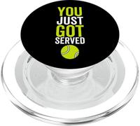 You Just Got Served Tennis Funny Sport Player Cita PopSockets PopGrip para MagSafe