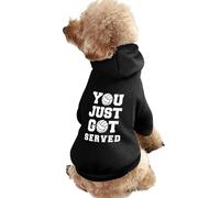 You Just Got Served Voleibol Caliente Perro Sudadera con Capucha Lindo Disfraz de Perro Sudadera Acogedora Ropa para Mascotas XS