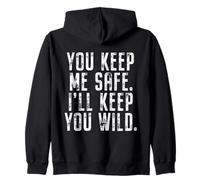 You Keep Me Safe I'Ll Keep You Wild San Valentín Sudadera con Capucha
