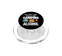 You Know What Rhymes with Camping Alcohol Lover PopSockets PopGrip para MagSafe
