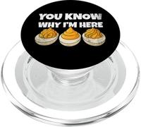 You Know Why I'm Here Funny Foodie Deviled Eggs Men Women PopSockets PopGrip para MagSafe