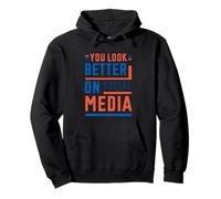 You Look Better On Social Media Realidad sarcástica ------- Sudadera con Capucha