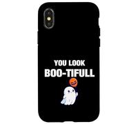 You Look Boo-tiful Halloween Illustration Graphic Designs Carcasa para iPhone X/XS