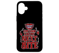 You Look Like My Next Bite Vampire Flirt Party Carcasa para iPhone 16 Plus