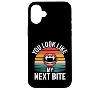 You Look Like My Next Bite Vampire Flirt Party |- Carcasa para iPhone 16 Plus