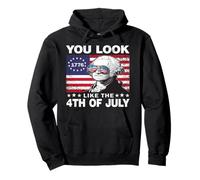 You Look Like The 4th of July Funny Geroje Washington Sudadera con Capucha