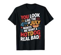 You Look Like The 4th of July Hotdog Graphic Camiseta