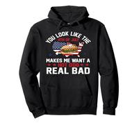 You Look Like The 4th of July Makes me Want a Hot Dog Sudadera con Capucha